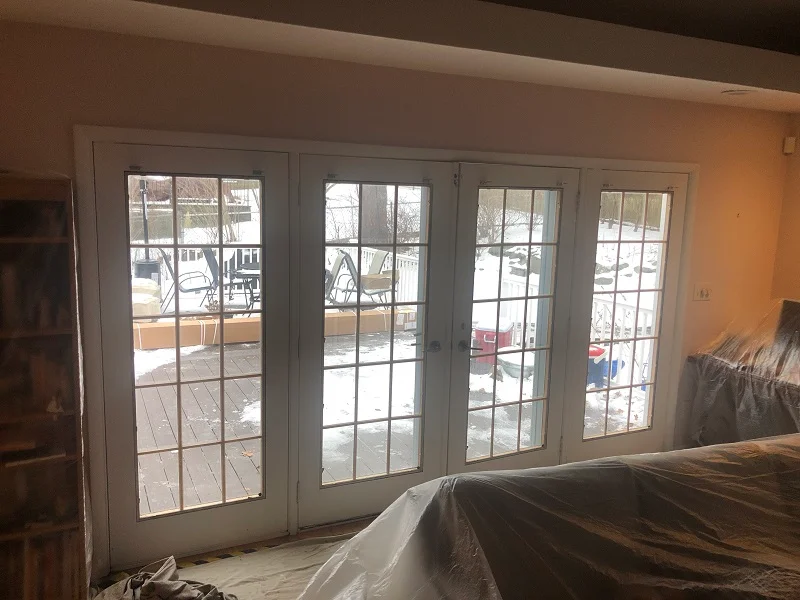 This large door will be replaced with an Andersen A Series gliding door